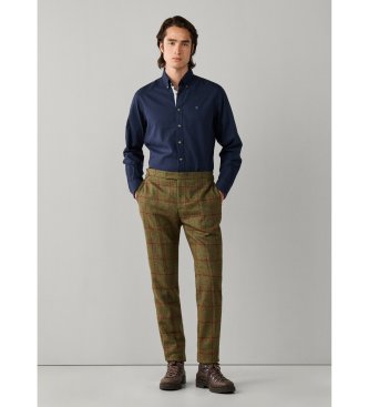 Hackett London Camisa Flannel Multi Trim marino