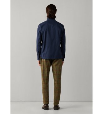 Hackett London Camisa Flannel Multi Trim marino