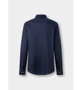 Hackett London Camisa Flannel Multi Trim marino