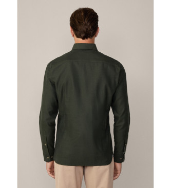 Hackett London Flanellen overhemd groen