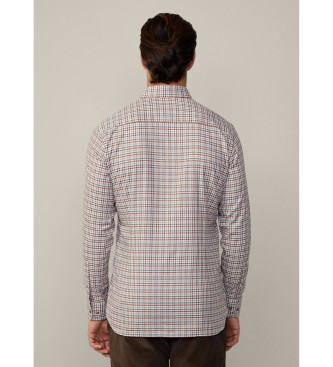 Hackett London White Gingham Shirt