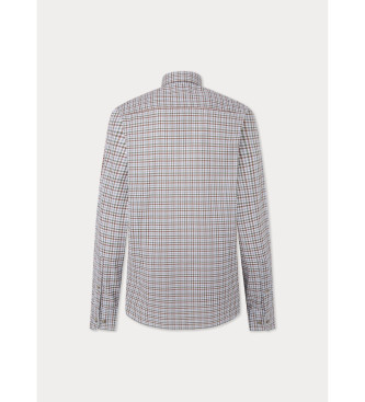 Hackett London White Gingham Shirt