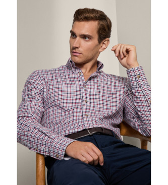 Hackett London Gingham overhemd rood