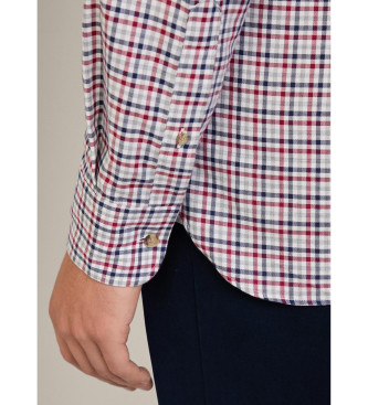 Hackett London Camisa de gingham vermelha