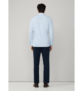 Hackett London Camisa Hbone Multi azul