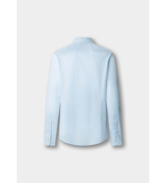 Hackett London Camisa Hbone Multi azul