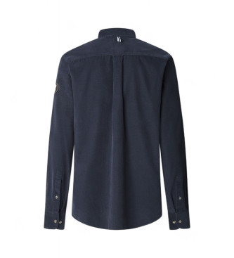 Hackett London Majica Heritage Babycord navy
