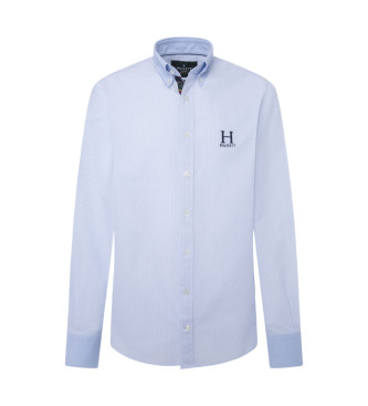 Hackett London Heritage Oxford Streifen Hemd blau