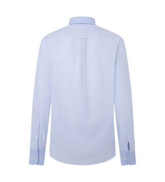 Hackett London Camisa Heritage Oxford com riscas azul