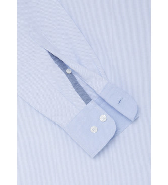 Hackett London Camicia blu a righe Heritage Oxford