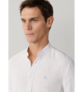 Hackett London Camisa de linho por medida branca