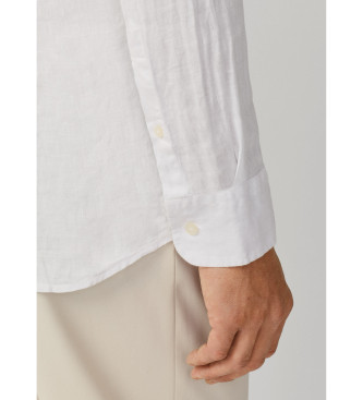 Hackett London Camisa de linho por medida branca