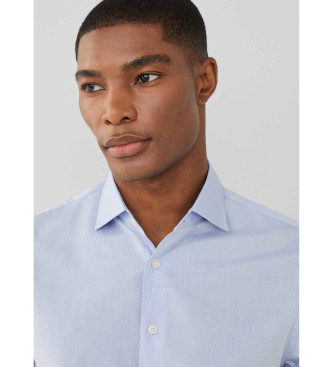 Hackett London Luxe Poplin Shirt blue