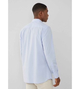 Hackett London Luxe Poplin Shirt blue