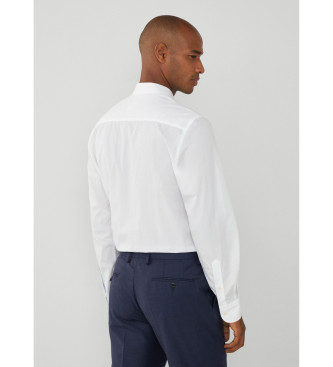 Hackett London Chemise en popeline de luxe, blanc