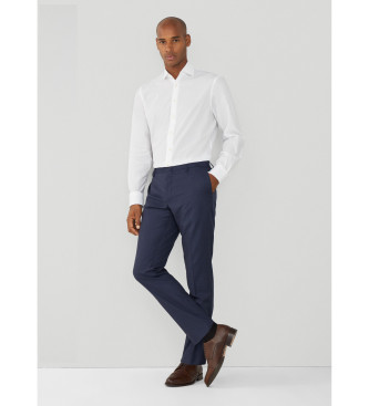 Hackett London Chemise en popeline de luxe, blanc