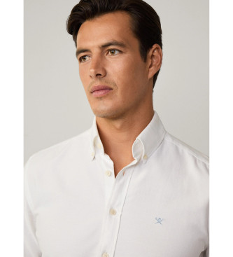 Hackett London Camisa Oxford Fit Slim blanco
