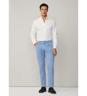 Hackett London Camisa Oxford Fit Slim blanco