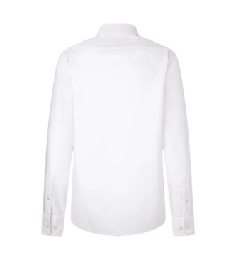 Hackett London Camisa Oxford Fit Slim blanco