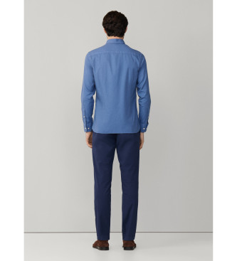 Hackett London Camisa de corte oxford azul