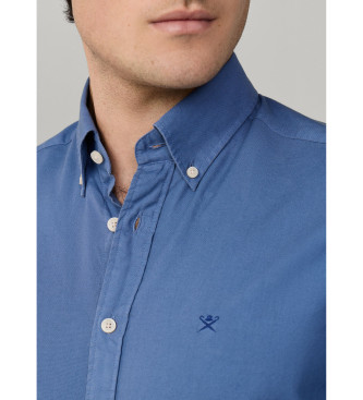 Hackett London Camisa de corte oxford azul