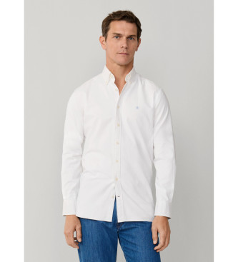 Hackett London Camisa oxford de corte � medida branca
