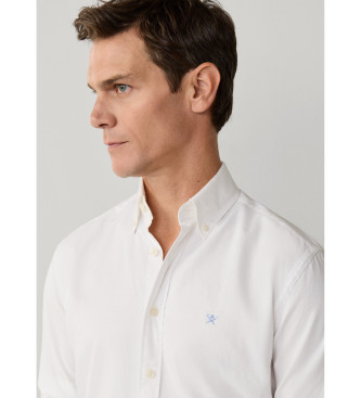 Hackett London Camisa oxford de corte � medida branca