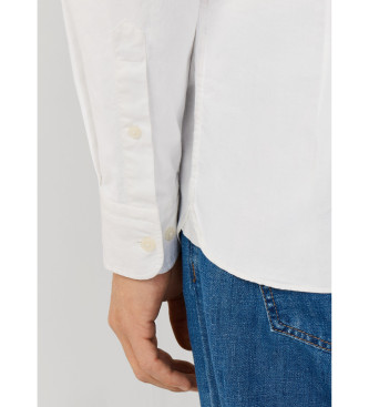 Hackett London Camisa oxford de corte � medida branca