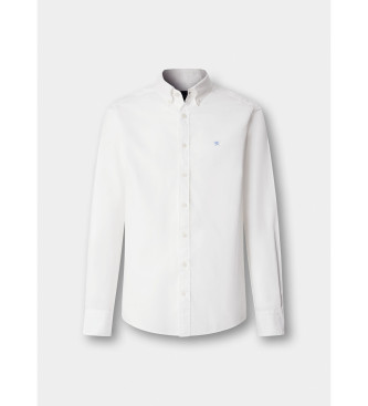 Hackett London Camisa oxford de corte � medida branca