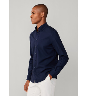 Hackett London Tailored fit oxford shirt navy