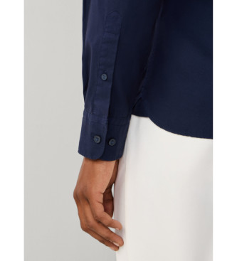 Hackett London Tailored fit oxford shirt navy