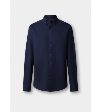 Hackett London Tailored fit oxford shirt navy