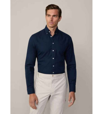 Hackett London Camicia Oxford blu scuro