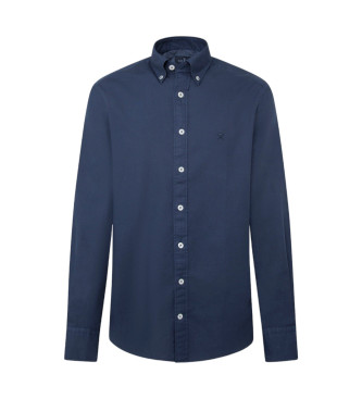 Hackett London Camisa Oxford azul-marinho