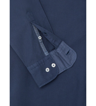 Hackett London Camisa Oxford azul-marinho