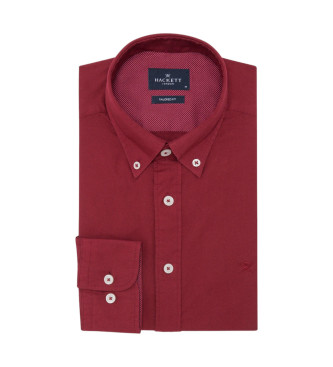 Hackett London Camisa Oxford vermelha