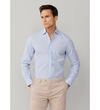 Hackett London Poplin overhemd city fit classic blauw