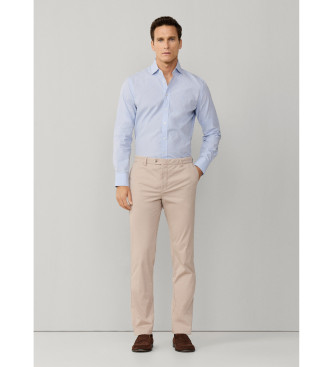 Hackett London Poplin overhemd city fit classic blauw