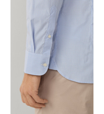 Hackett London Poplin overhemd city fit classic blauw