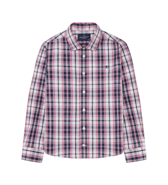 Hackett London Poplin ternet skjorte rd