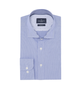 Hackett London Chemise raye de coupe classique, bleue