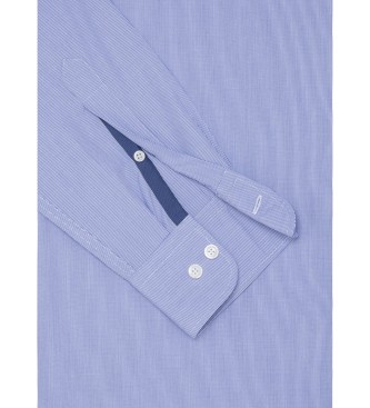 Hackett London Camicia blu a righe sottili dalla vestibilit classica