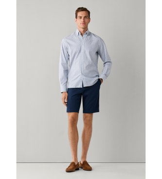Hackett London Zielona koszula w trójkolorową kratkę