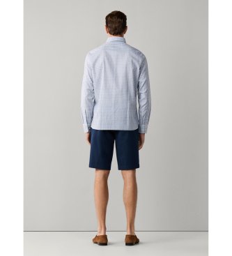 Hackett London Zielona koszula w trójkolorową kratkę