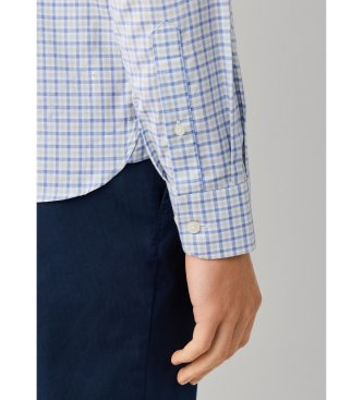 Hackett London Zielona koszula w trójkolorową kratkę