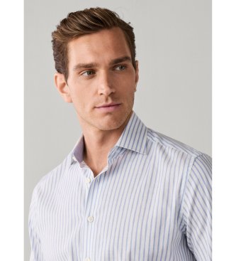 Hackett London Camicia a righe larghe blu