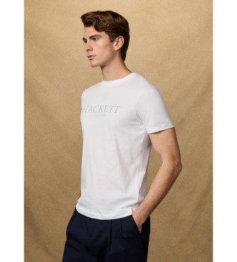 Hackett London T-shirt with classic fit logo white