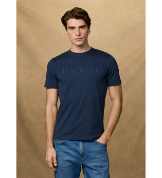 Hackett London T-shirt met logo Fit Classic navy