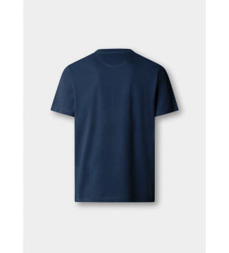 Hackett London T-shirt met logo Fit Classic navy