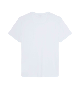 Hackett London Gegraveerd T-shirt wit